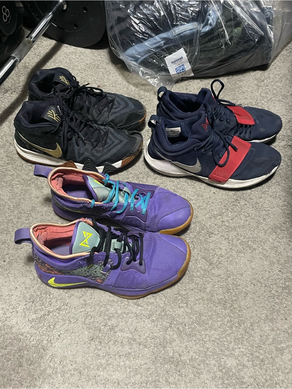 Nike Kyrie, PG, Basketball Shoes Bundle Size 11/11.5